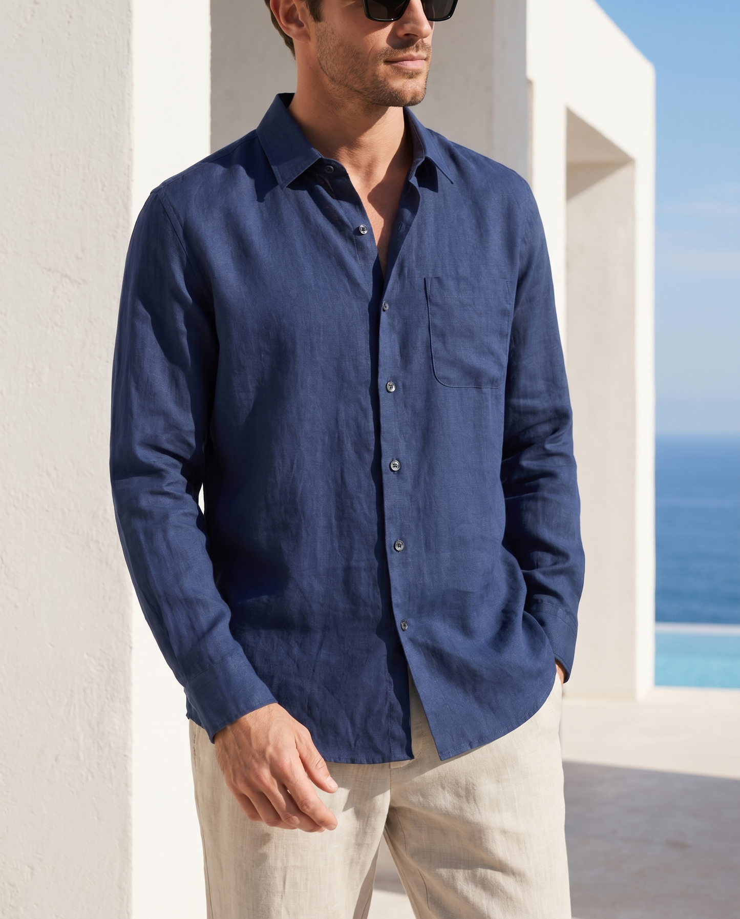 Belluno Rivièra Set - Navy/Beige