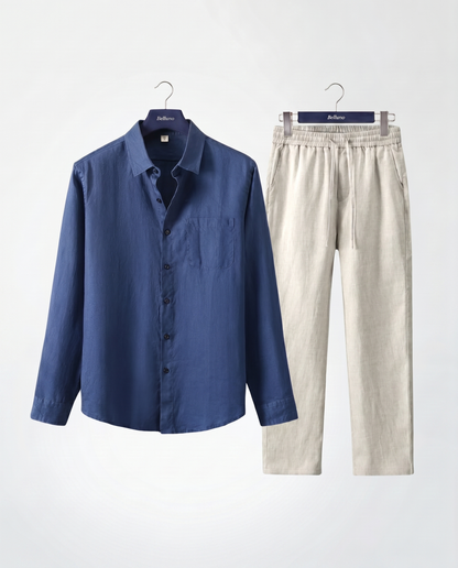 Belluno Rivièra Set - Navy/Beige