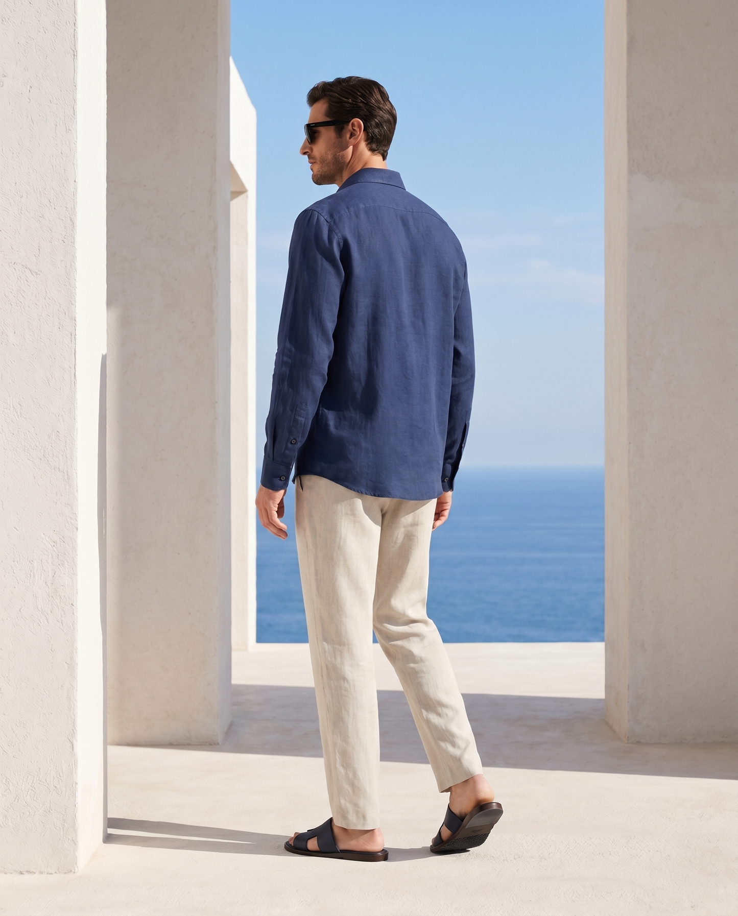 Belluno Rivièra Set - Navy/Beige