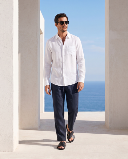 Belluno Rivièra Set - White/Navy Blue