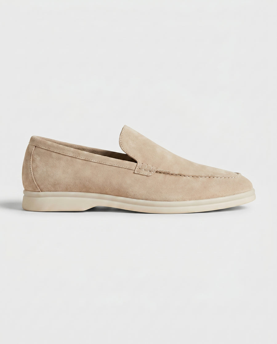 Belluno Suede Loafers - Beige
