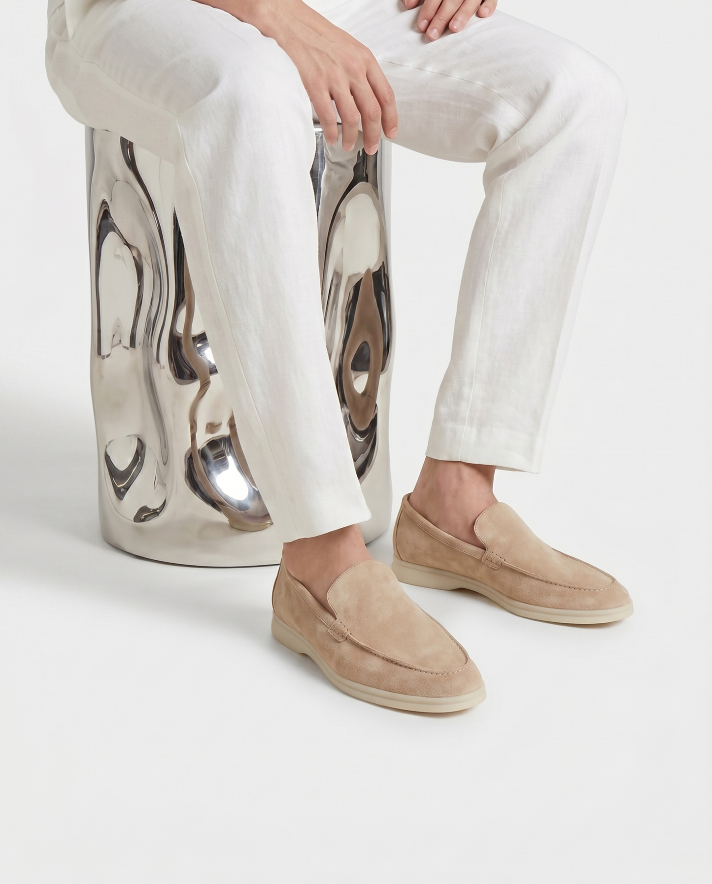 Belluno Suede Loafers - Brown