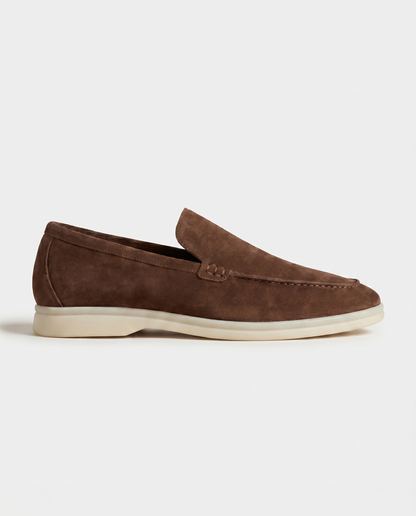 Belluno Suede Loafers - Brown