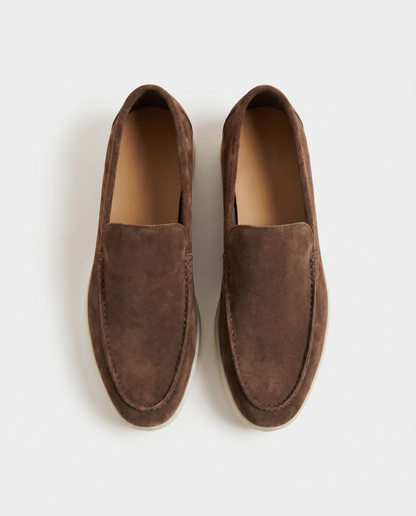 Belluno Suede Loafers - Brown