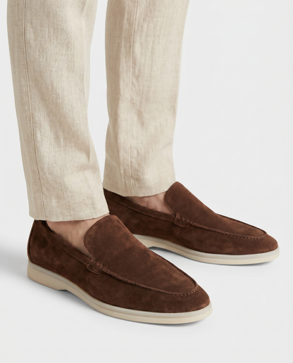 Belluno Suede Loafers - Brown