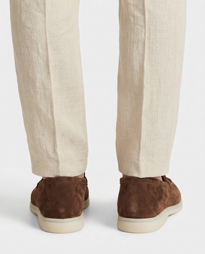 Belluno Suede Loafers - Brown