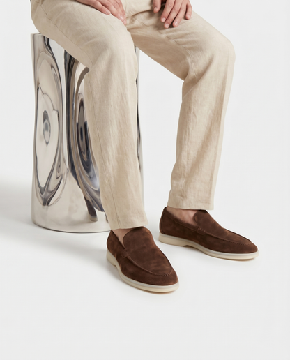 Belluno Suede Loafers - Brown