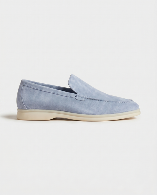 Belluno Suede Loafers - Light Blue